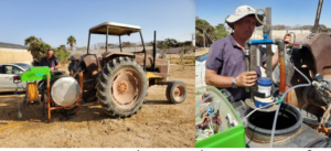 איור .2 מכשיר האוזונזציה הוכנס למרסס שמחובר לטרקטור